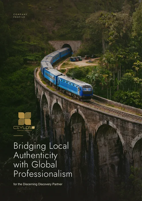 Ceylon LK company profile cover design